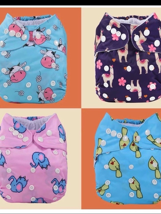 Other - 4 Pack Baby Pocket Cloth Diapers Insert  Adjustable Washable Reusable One Size